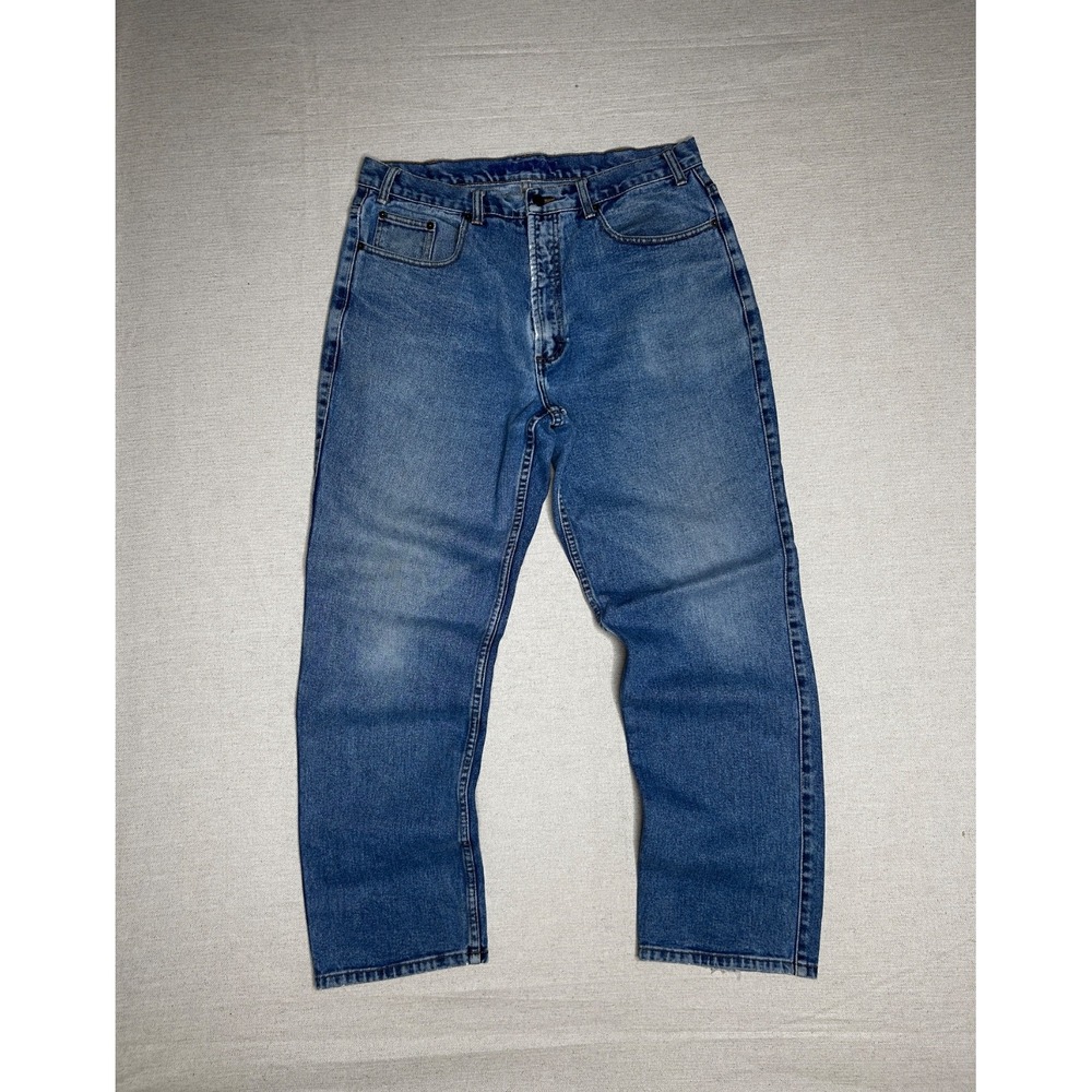 Pendleton Men's Jeans Size 36 Blue Denim Straight Leg Classic Western Workwear